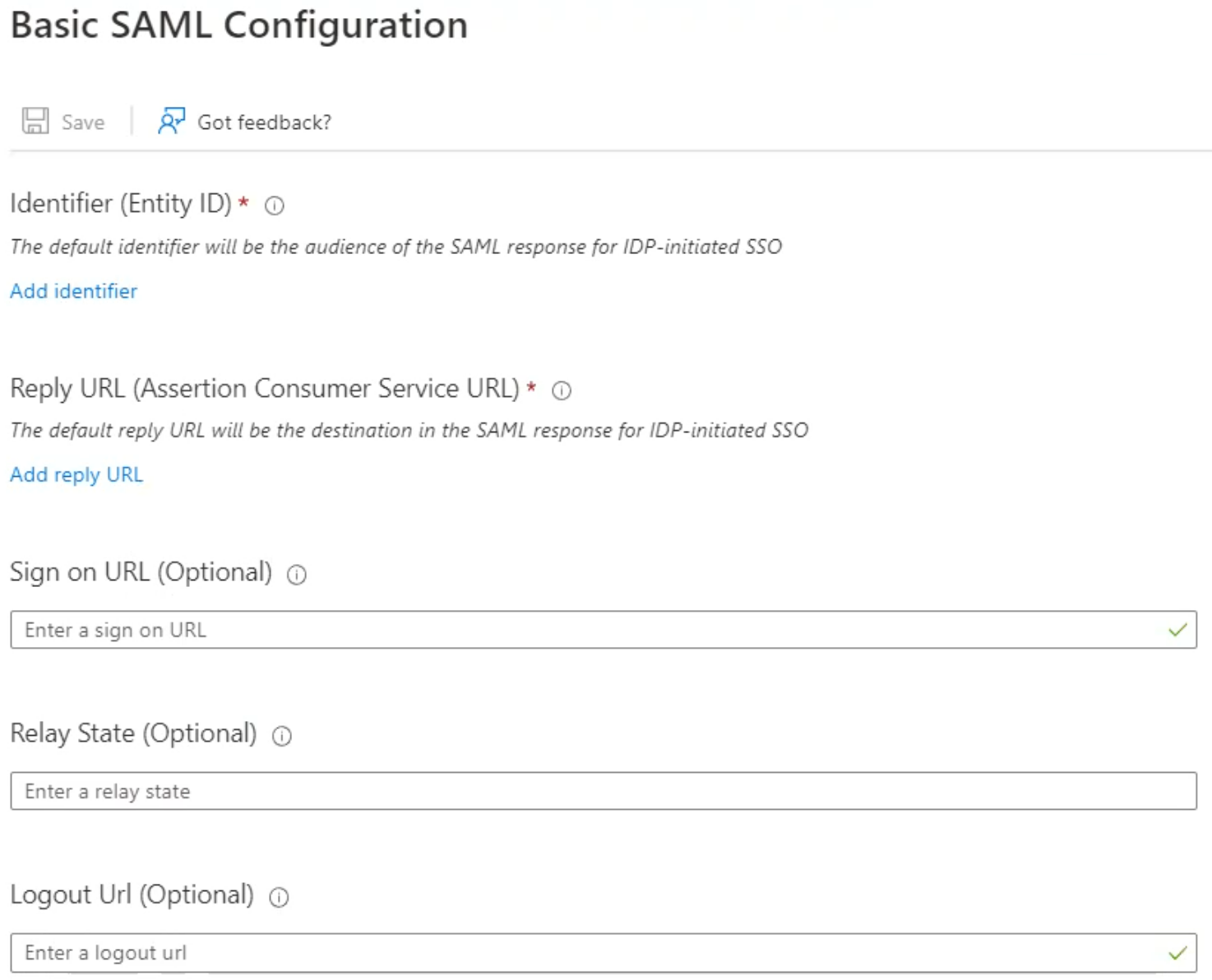 SSO How to Enable IdP Initiated SAML SSO in Azure AD Dubber
